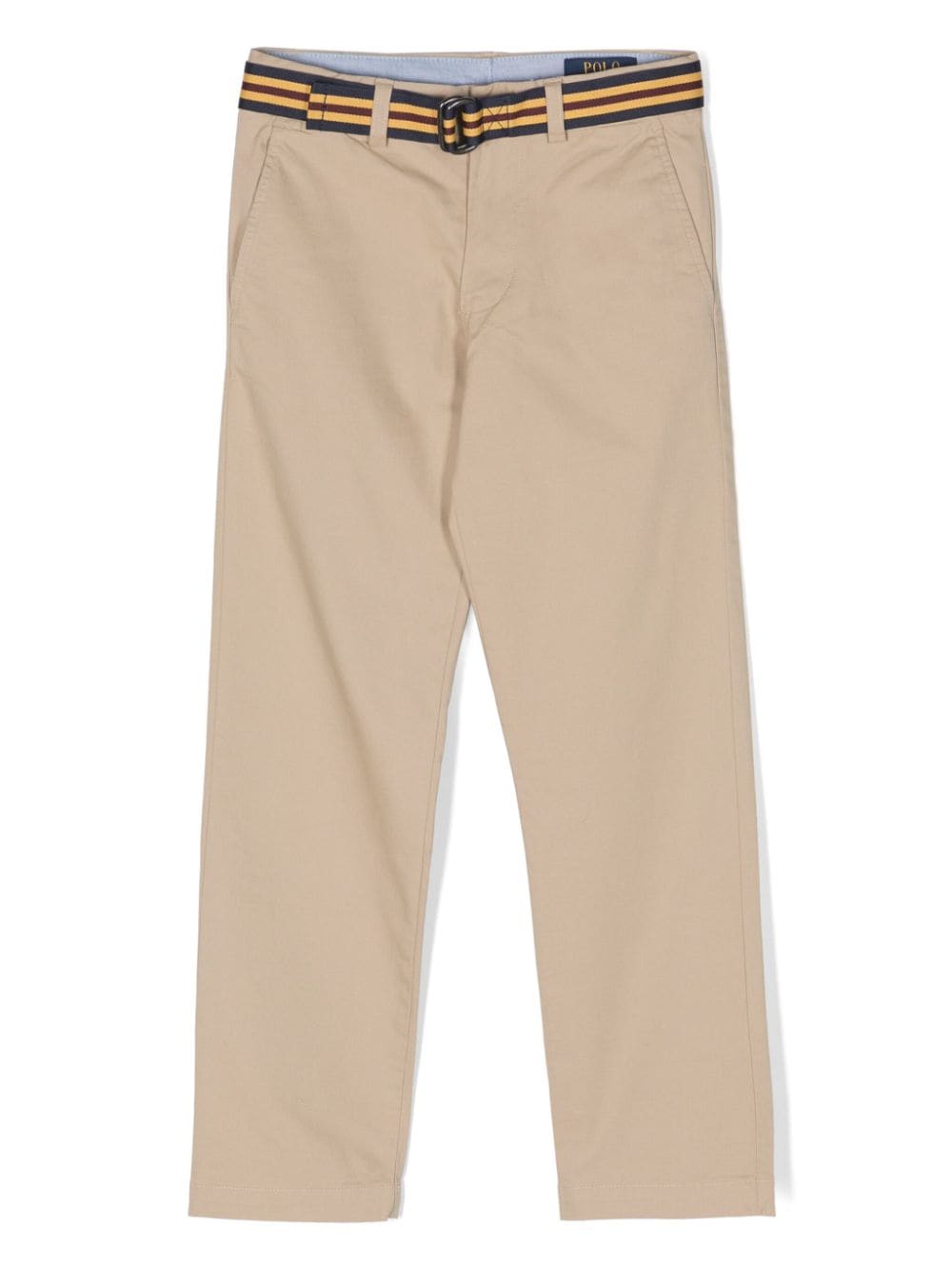 POLO RALPH LAUREN KIDS belted straight chino trousers - Brown von POLO RALPH LAUREN KIDS