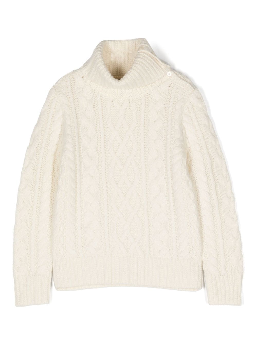 Ralph Lauren Kids cable-knit rolle-neck jumper - Neutrals von Ralph Lauren Kids