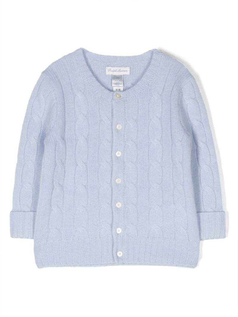 POLO RALPH LAUREN KIDS cashmere cable-knit cardigan - Blue von POLO RALPH LAUREN KIDS