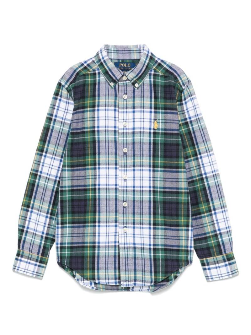 POLO RALPH LAUREN KIDS check-pattern shirt - Green von POLO RALPH LAUREN KIDS