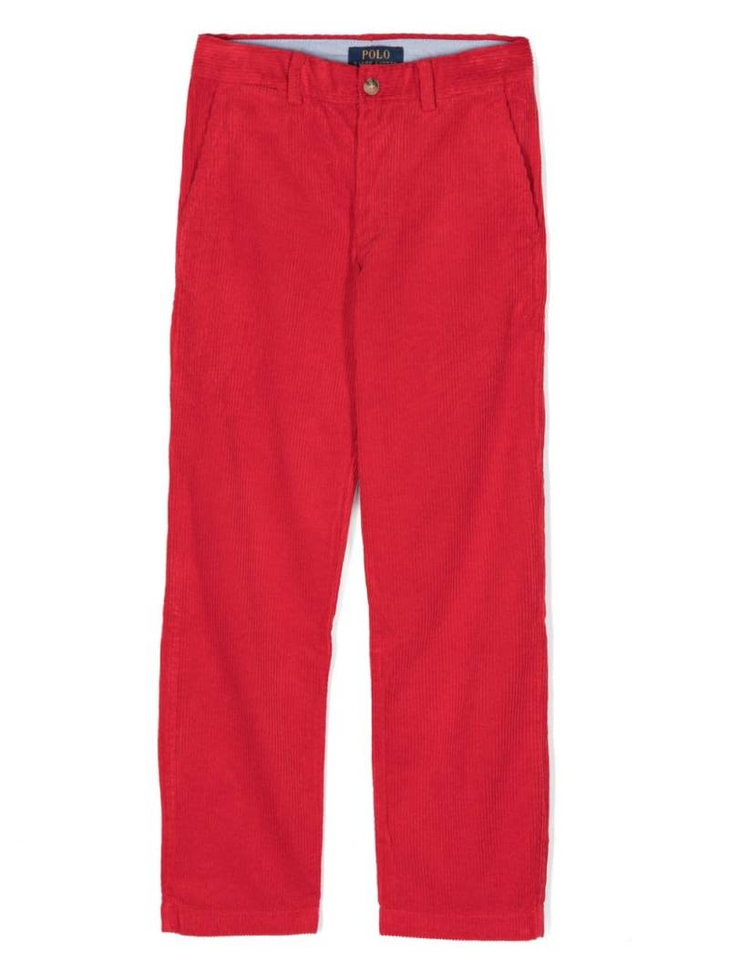 Ralph Lauren Kids corduroy straight-leg trousers - Red von Ralph Lauren Kids