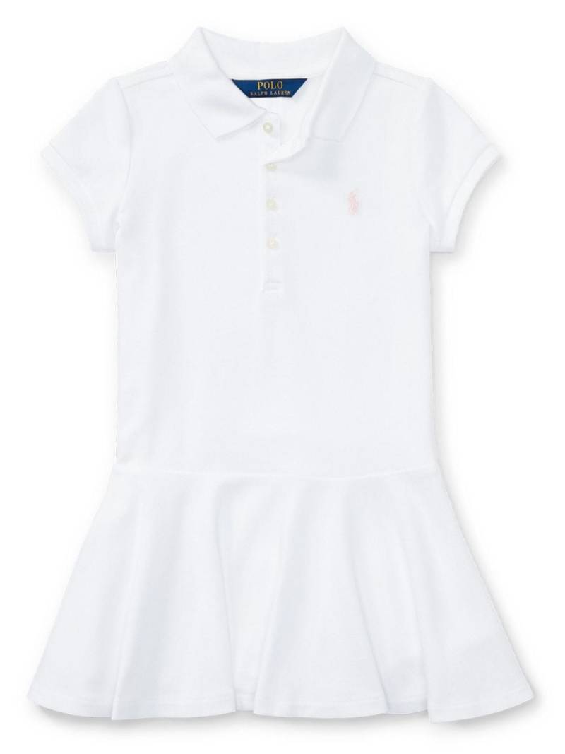 POLO RALPH LAUREN KIDS cotton-blend polo dress - White von POLO RALPH LAUREN KIDS