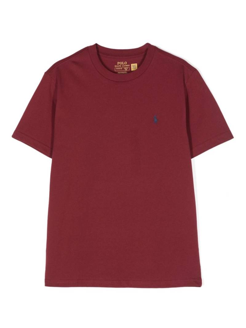 Ralph Lauren Kids cotton crew-neck T-shirt - Red von Ralph Lauren Kids