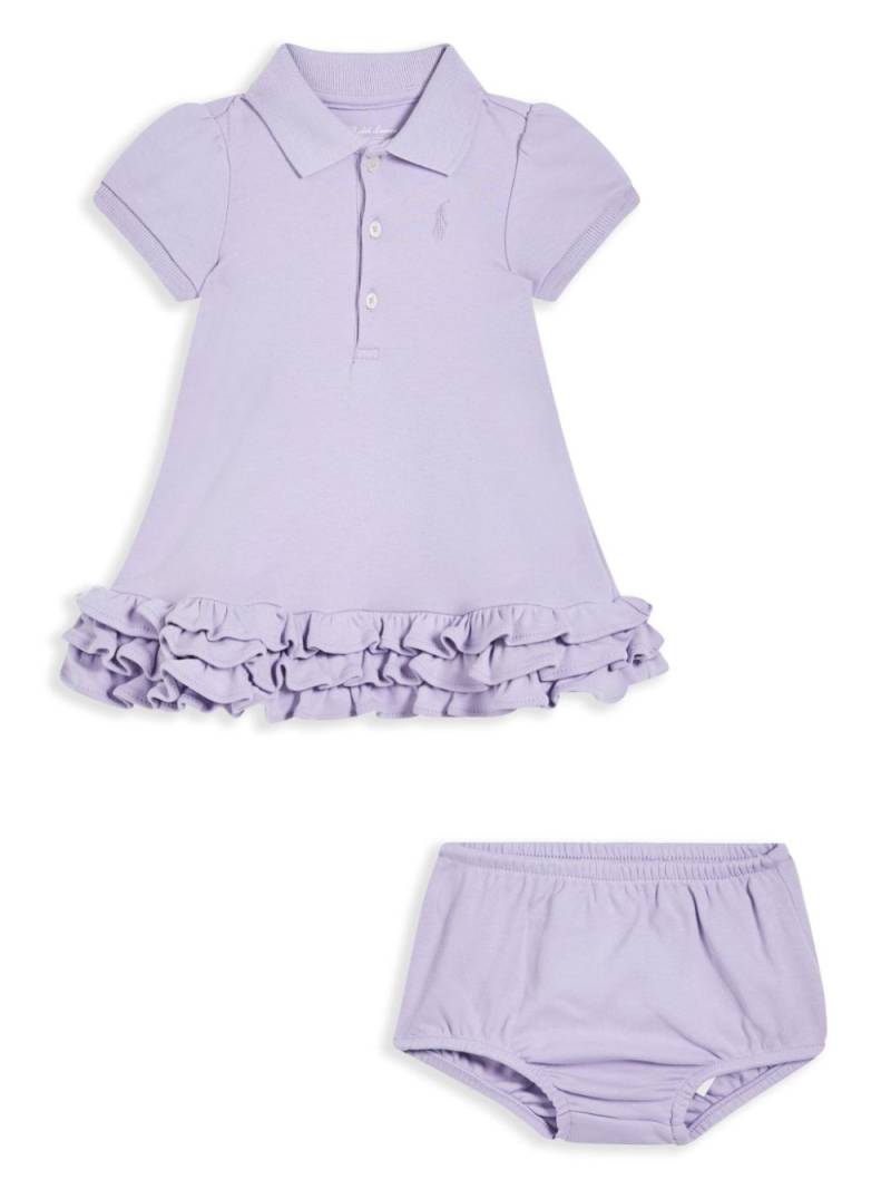 POLO RALPH LAUREN KIDS cotton dress set - Purple von POLO RALPH LAUREN KIDS