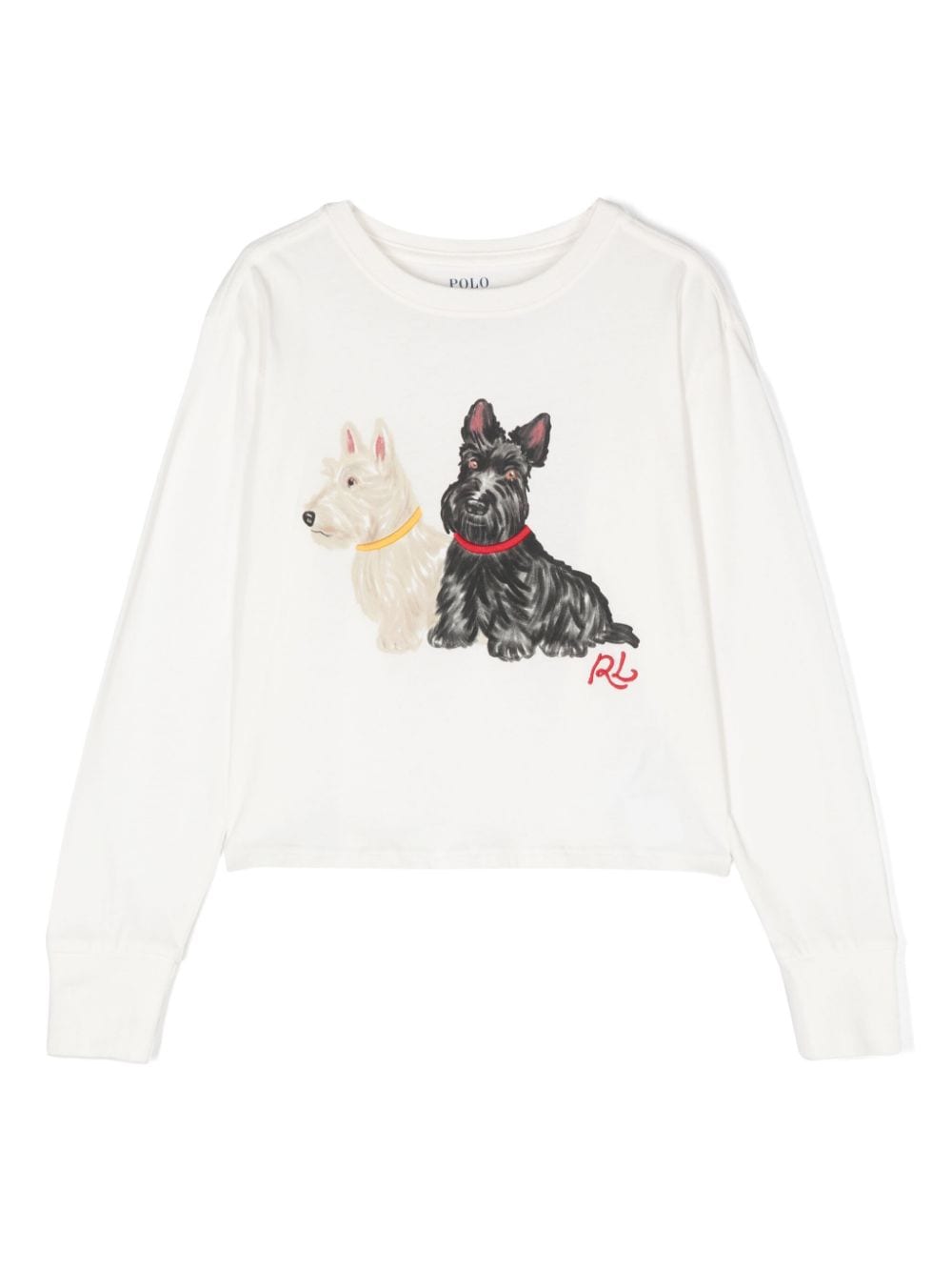 POLO RALPH LAUREN KIDS dogs-print T-shirt - White von POLO RALPH LAUREN KIDS