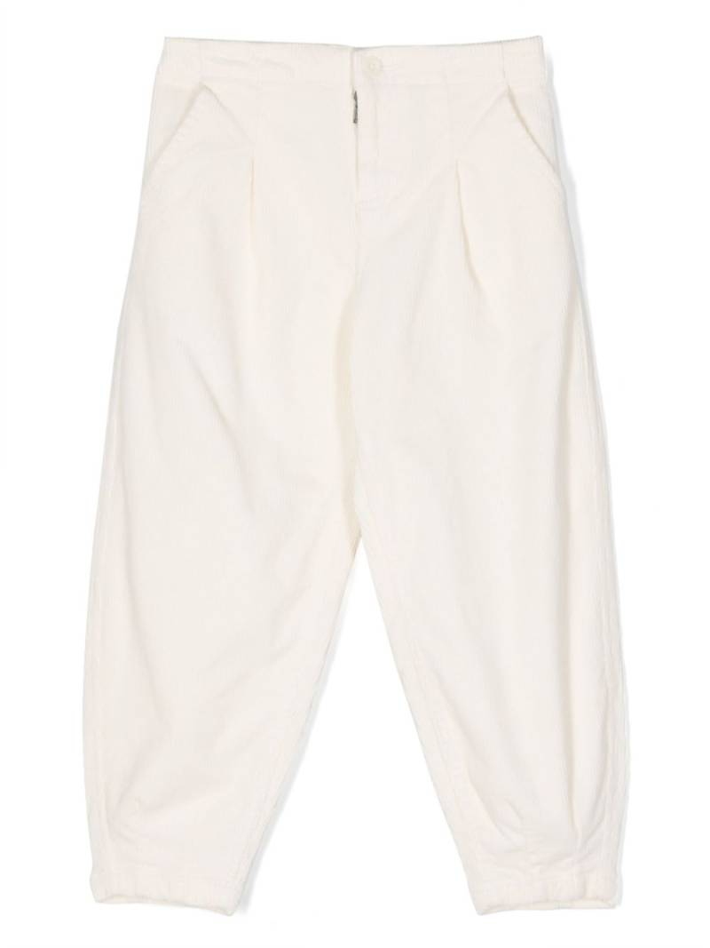 POLO RALPH LAUREN KIDS drop-crotch corduroy trousers - White von POLO RALPH LAUREN KIDS