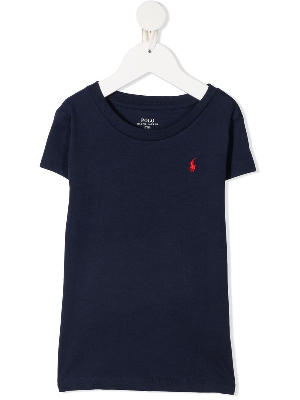 Ralph Lauren Kids embroidered-logo cotton T-Shirt - Blue von Ralph Lauren Kids