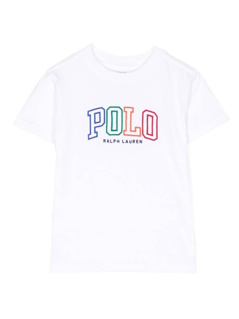 POLO RALPH LAUREN KIDS embroidered-logo cotton T-shirt - White von POLO RALPH LAUREN KIDS