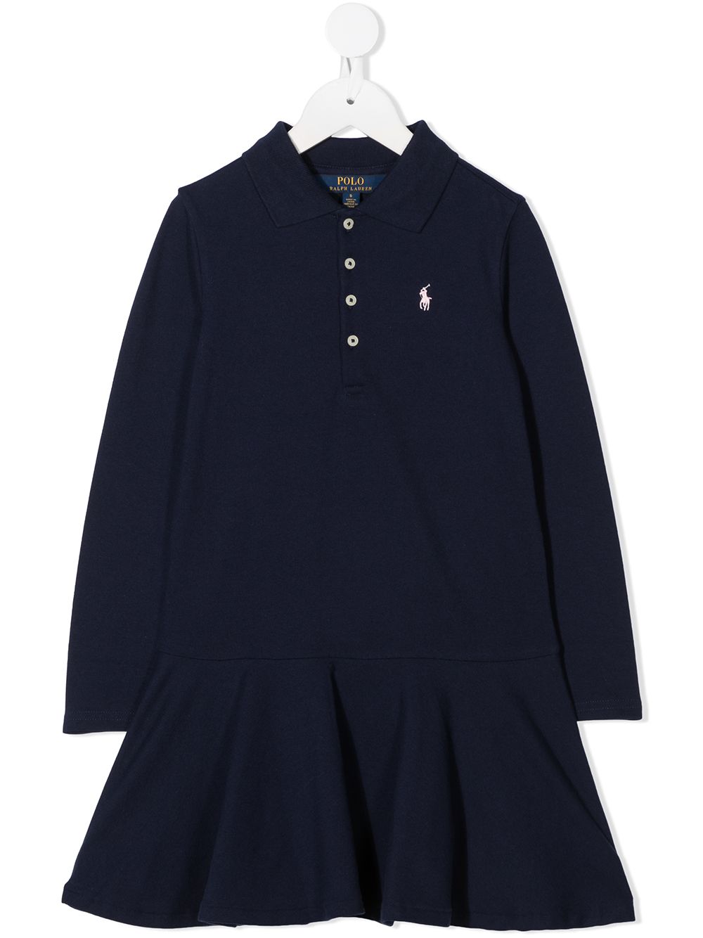 POLO RALPH LAUREN KIDS embroidered logo polo dress - Blue von POLO RALPH LAUREN KIDS