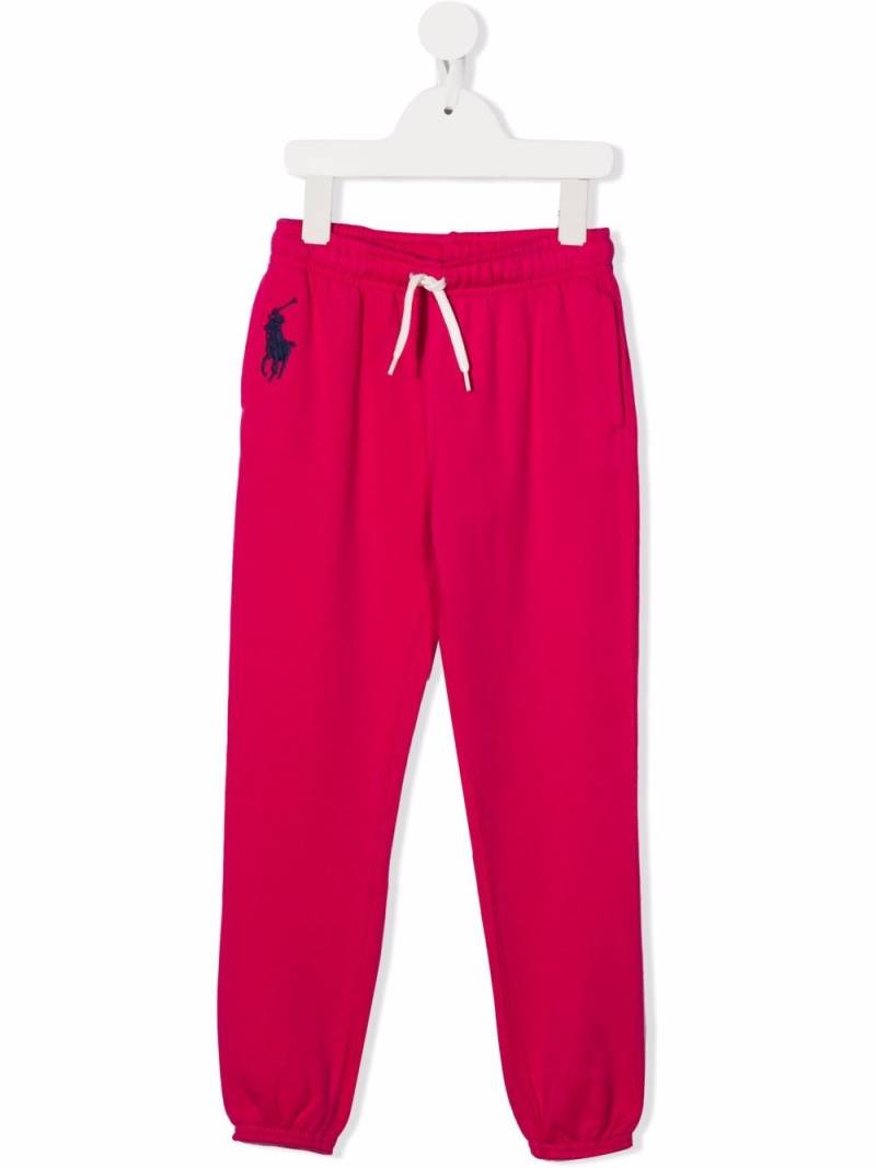 POLO RALPH LAUREN KIDS embroidered-logo track pants - Pink von POLO RALPH LAUREN KIDS