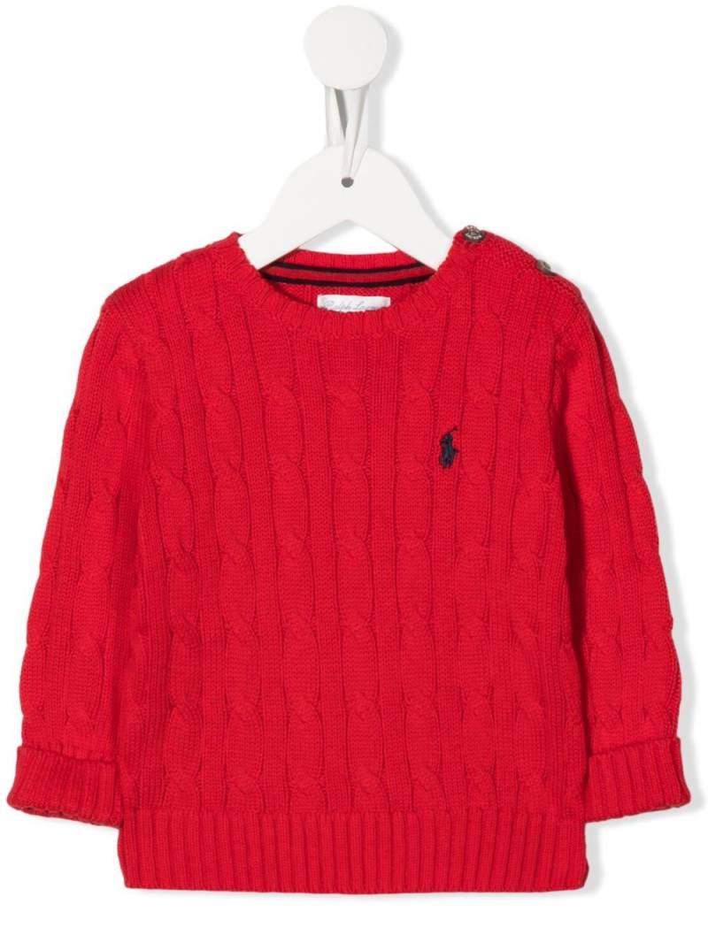 POLO RALPH LAUREN KIDS embroidered-pony knit jumper von POLO RALPH LAUREN KIDS