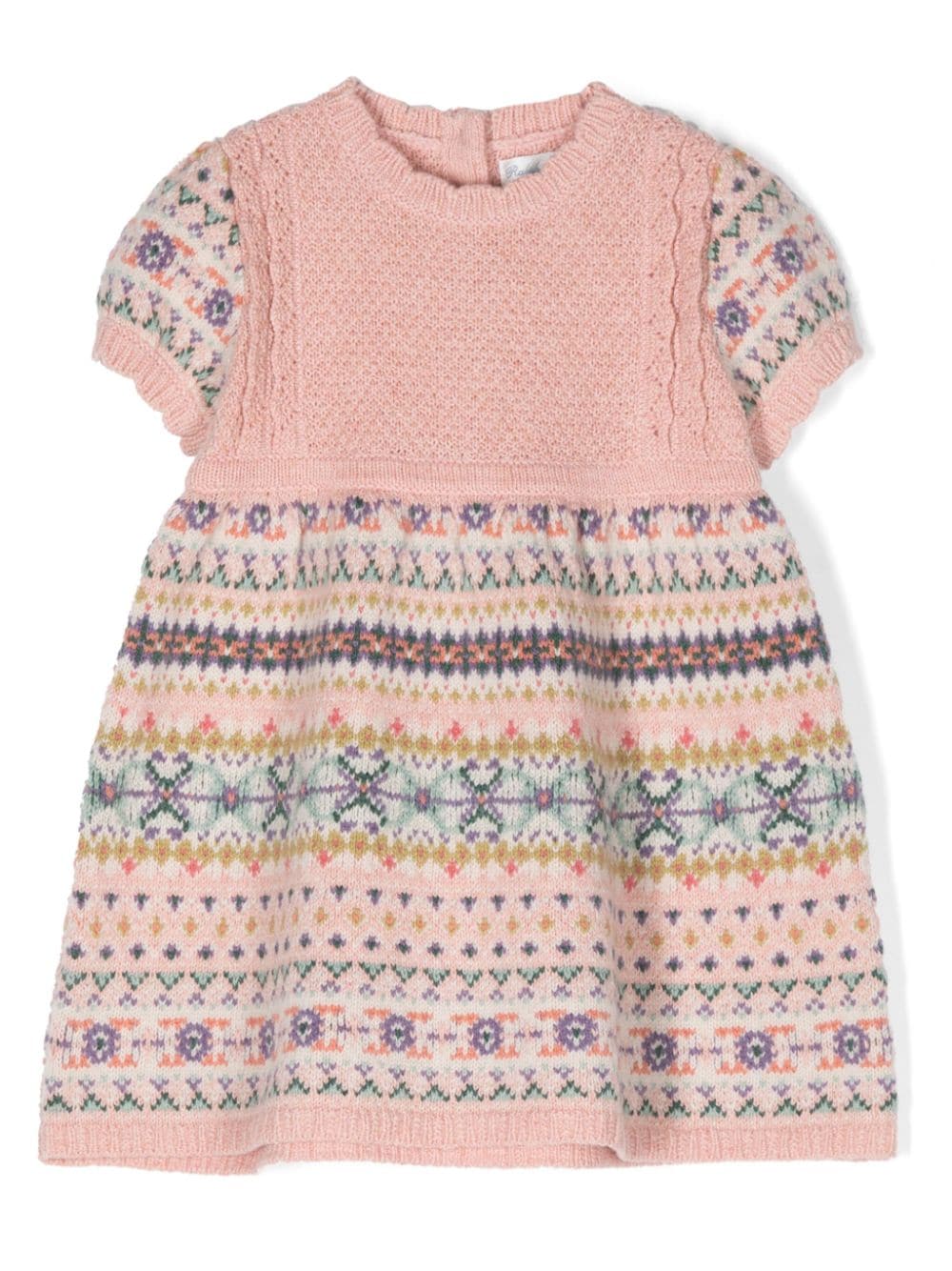 POLO RALPH LAUREN KIDS fair isle-knitted wool-blend dress - Pink von POLO RALPH LAUREN KIDS