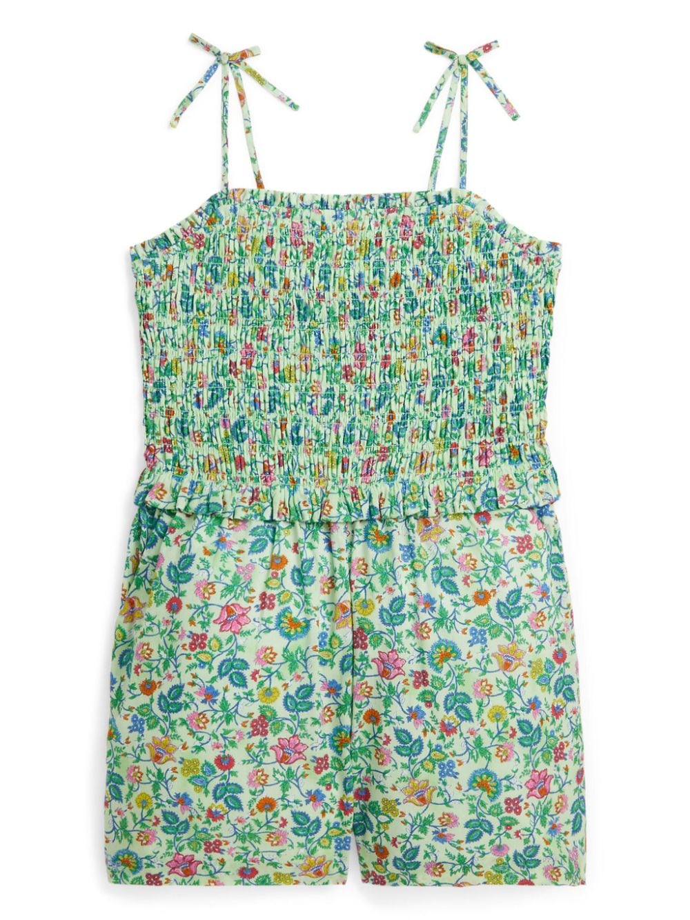 Ralph Lauren Kids floral-print cotton playsuit - Green von Ralph Lauren Kids