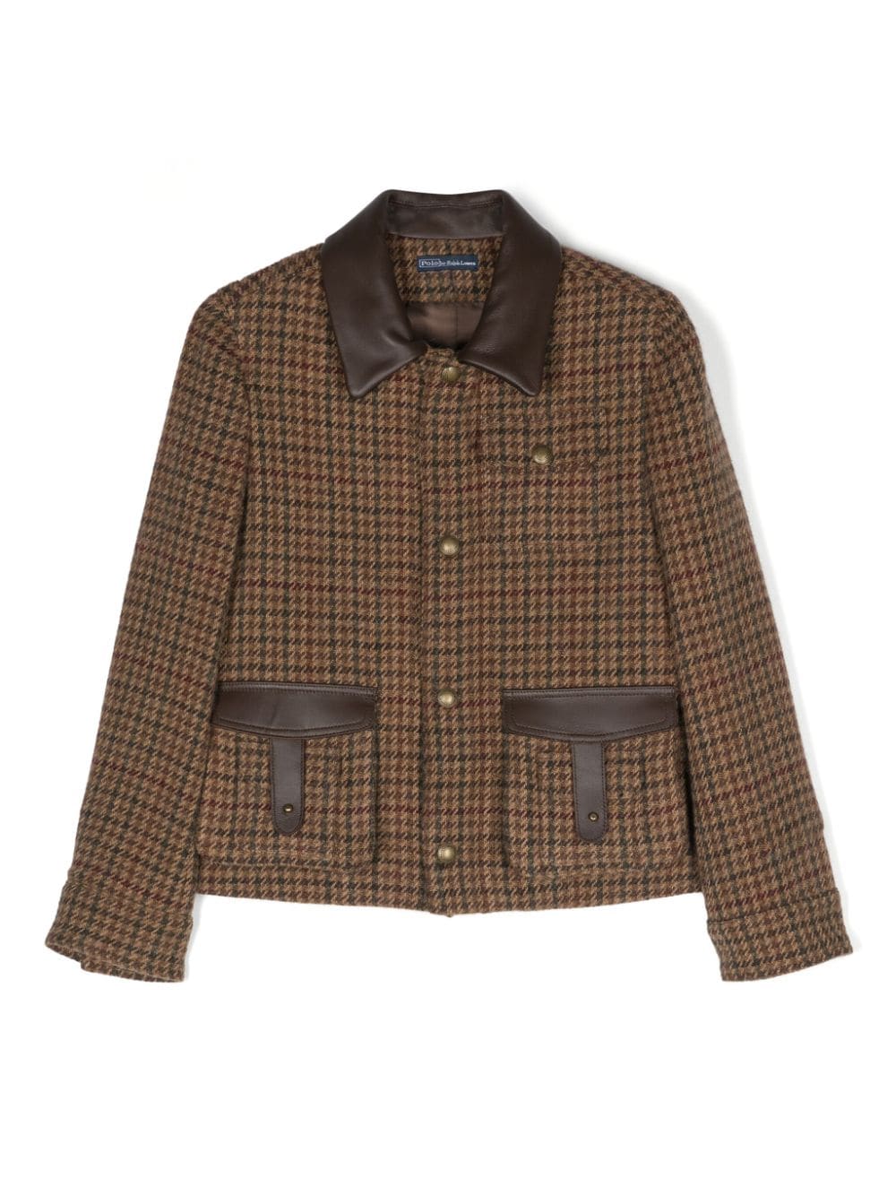 POLO RALPH LAUREN KIDS houndstooth shirt jacket - Brown von POLO RALPH LAUREN KIDS