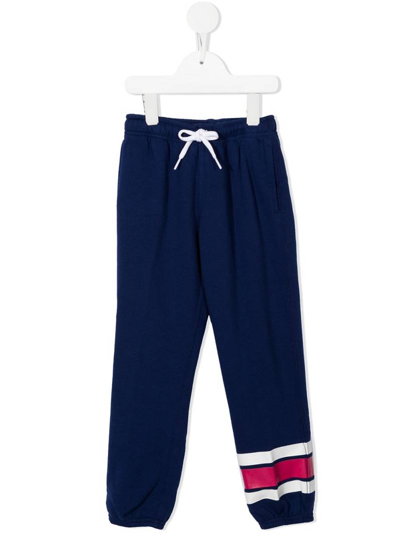 Ralph Lauren Kids jersey logo track pants - Blue von Ralph Lauren Kids