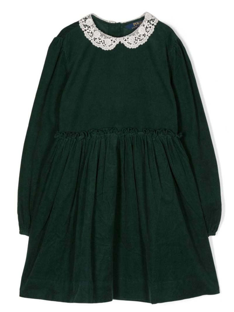 Ralph Lauren Kids lace-collar cotton dress - Green von Ralph Lauren Kids