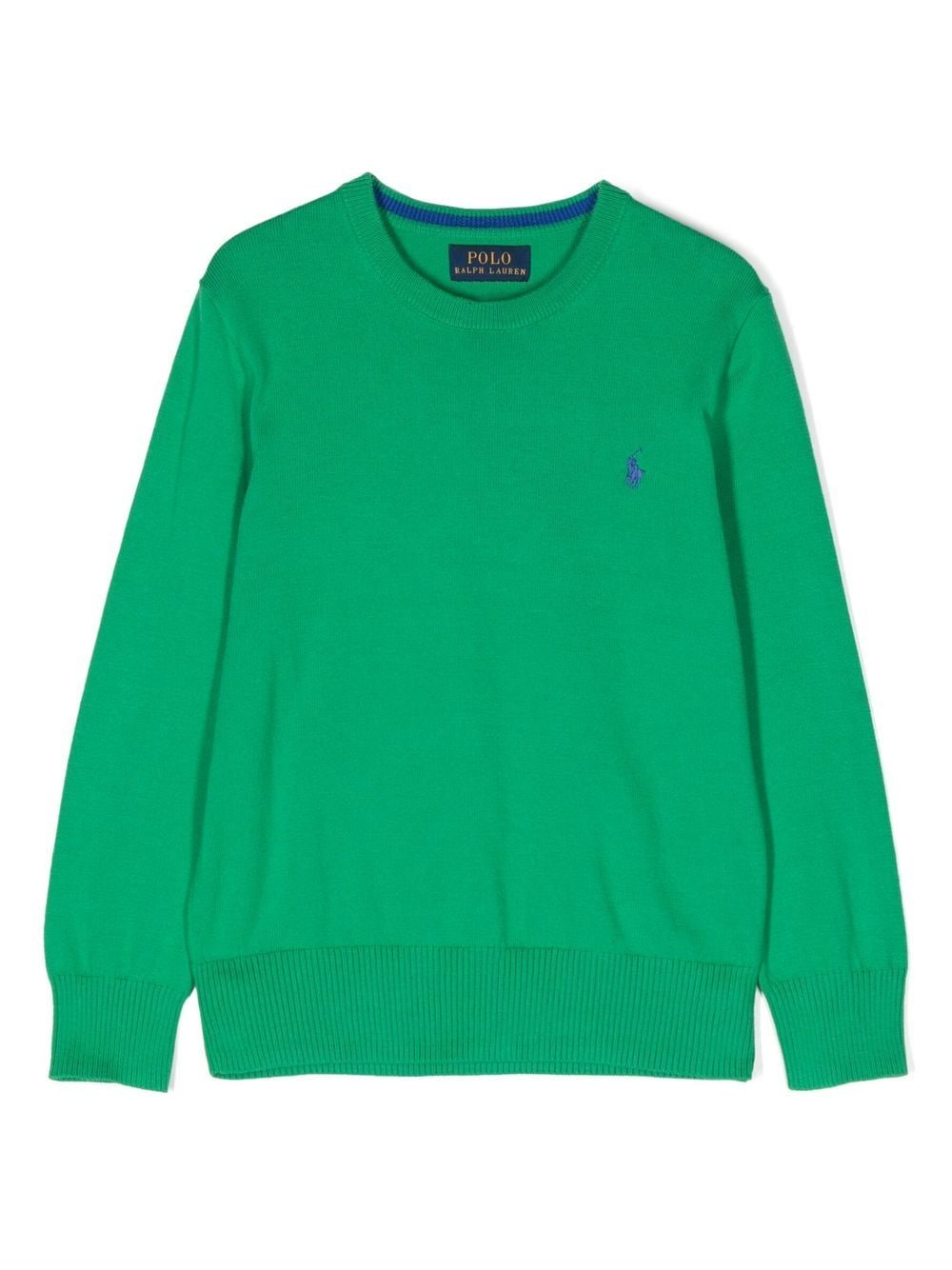 POLO RALPH LAUREN KIDS logo-detail crew neck sweatshirt - Green von POLO RALPH LAUREN KIDS