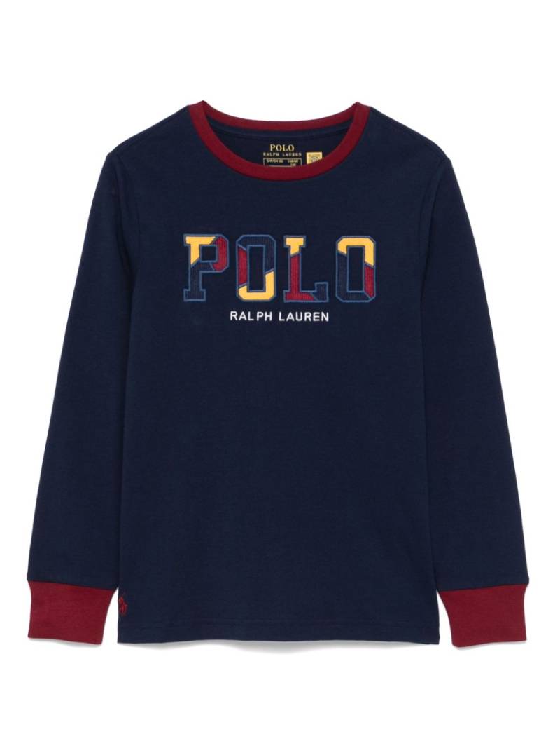 POLO RALPH LAUREN KIDS logo-embroidered T-shirt - Blue von POLO RALPH LAUREN KIDS