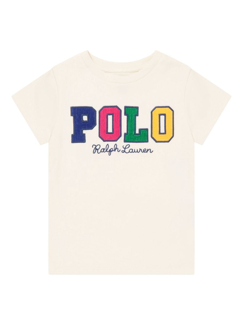 POLO RALPH LAUREN KIDS logo-embroidered T-shirt - Neutrals von POLO RALPH LAUREN KIDS