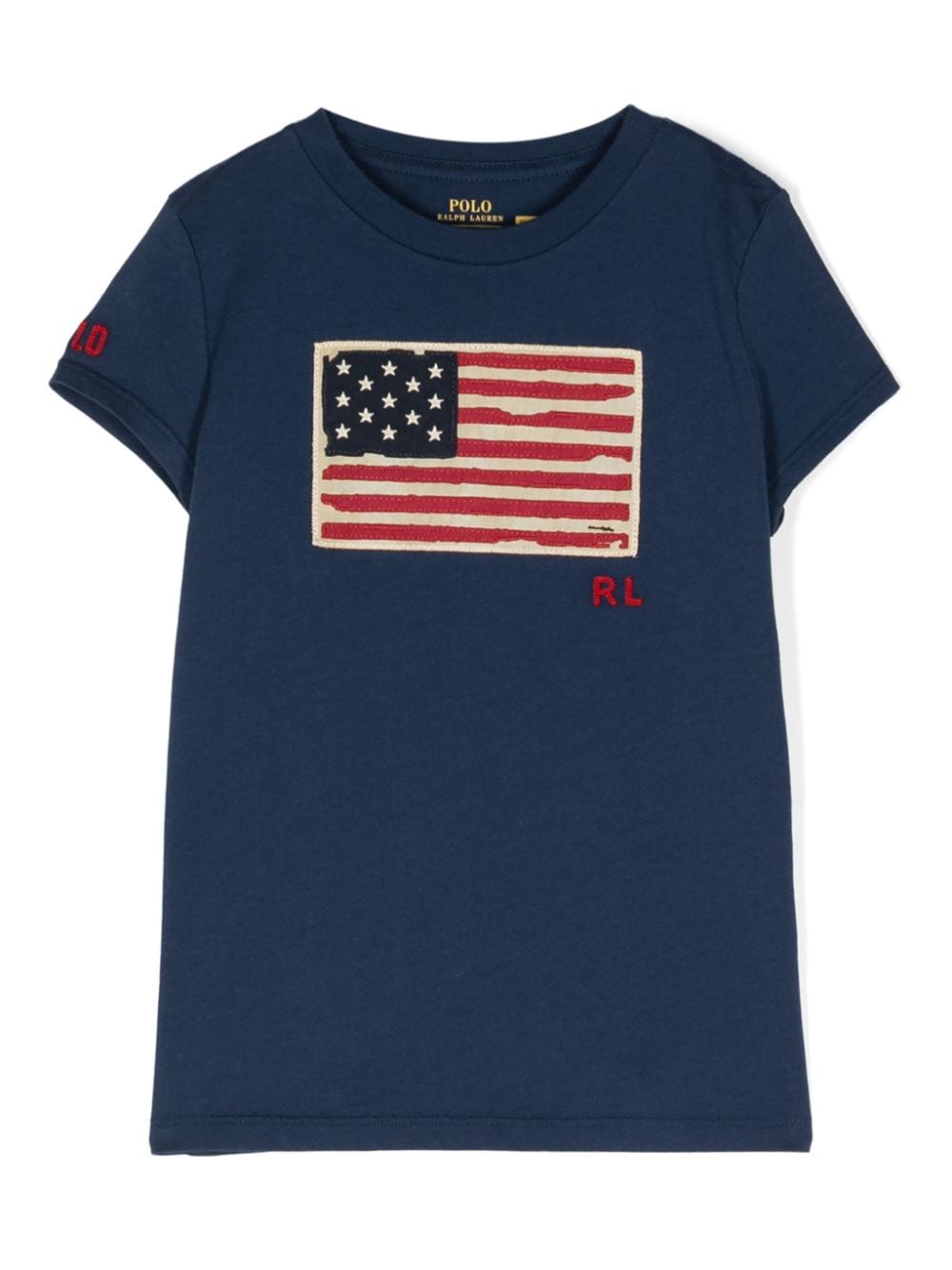 Ralph Lauren Kids logo-embroidered cotton T-shirt - Blue von Ralph Lauren Kids