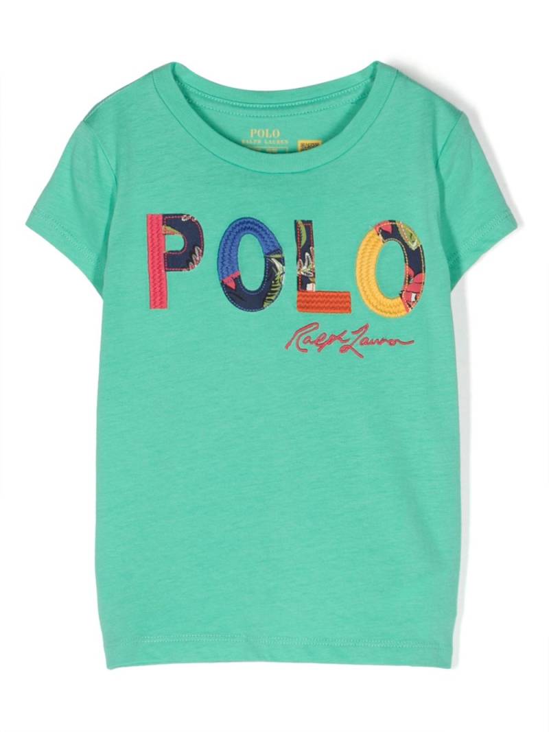 POLO RALPH LAUREN KIDS logo-embroidered cotton T-shirt - Green von POLO RALPH LAUREN KIDS