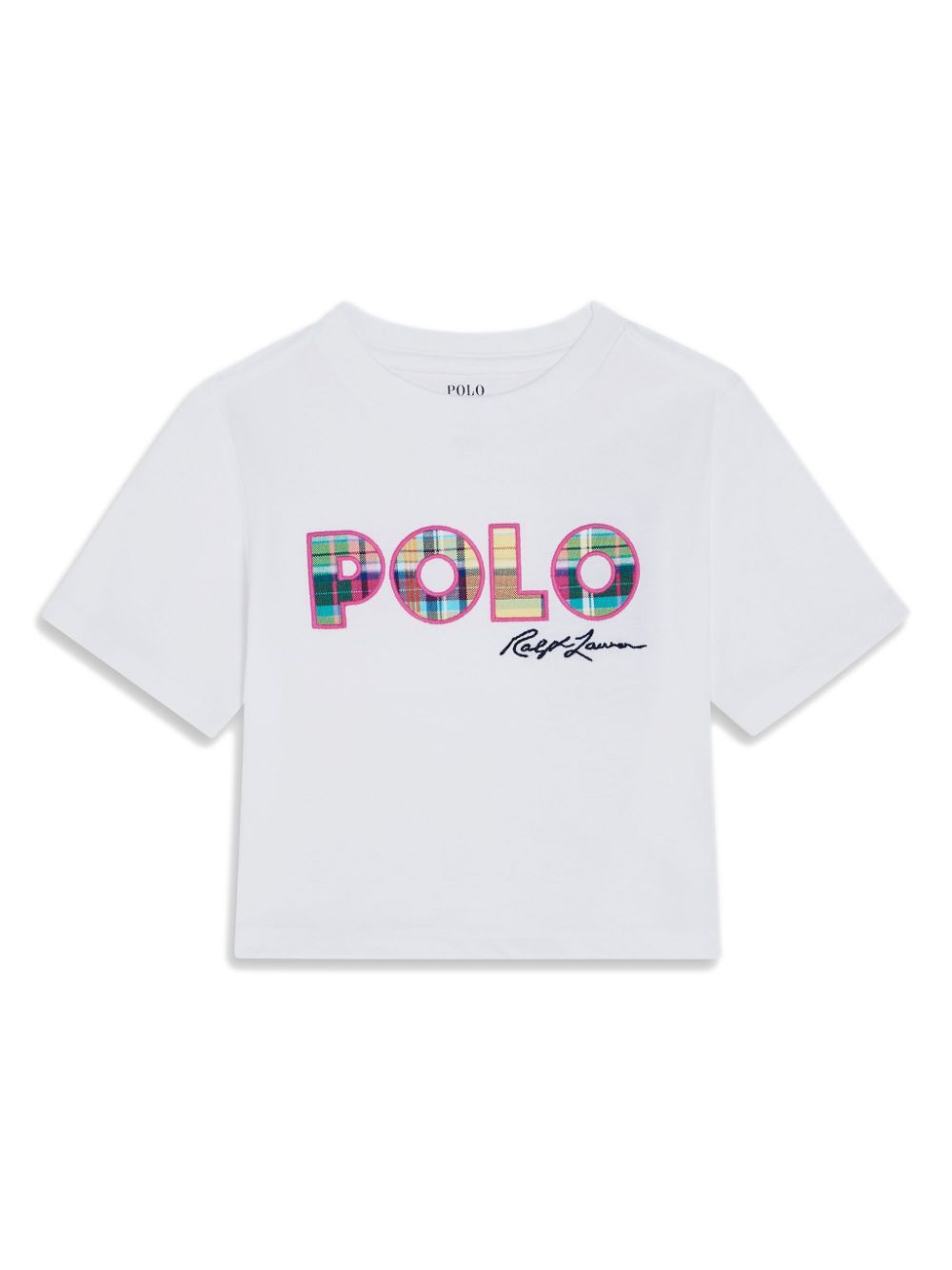 POLO RALPH LAUREN KIDS logo-embroidered cotton T-shirt - White von POLO RALPH LAUREN KIDS