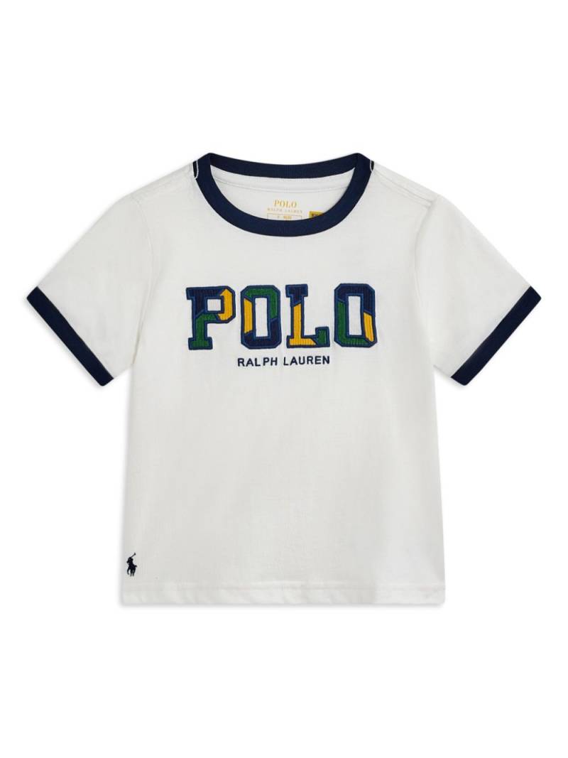 Ralph Lauren Kids logo-embroidered cotton T-shirt - White von Ralph Lauren Kids