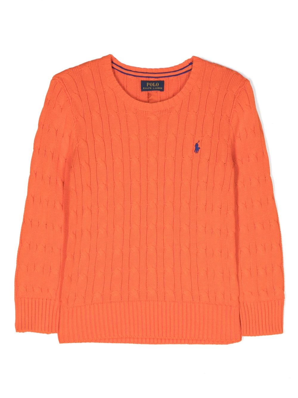 Ralph Lauren Kids logo-embroidered cotton jumper - Orange von Ralph Lauren Kids