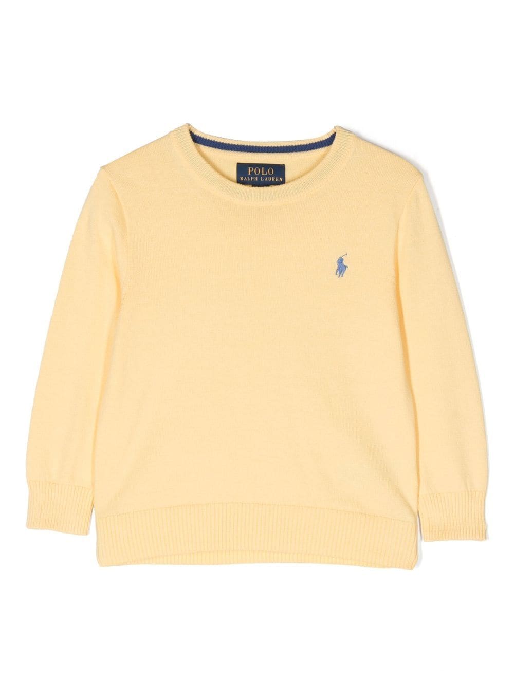 POLO RALPH LAUREN KIDS logo-embroidered cotton jumper - Yellow von POLO RALPH LAUREN KIDS