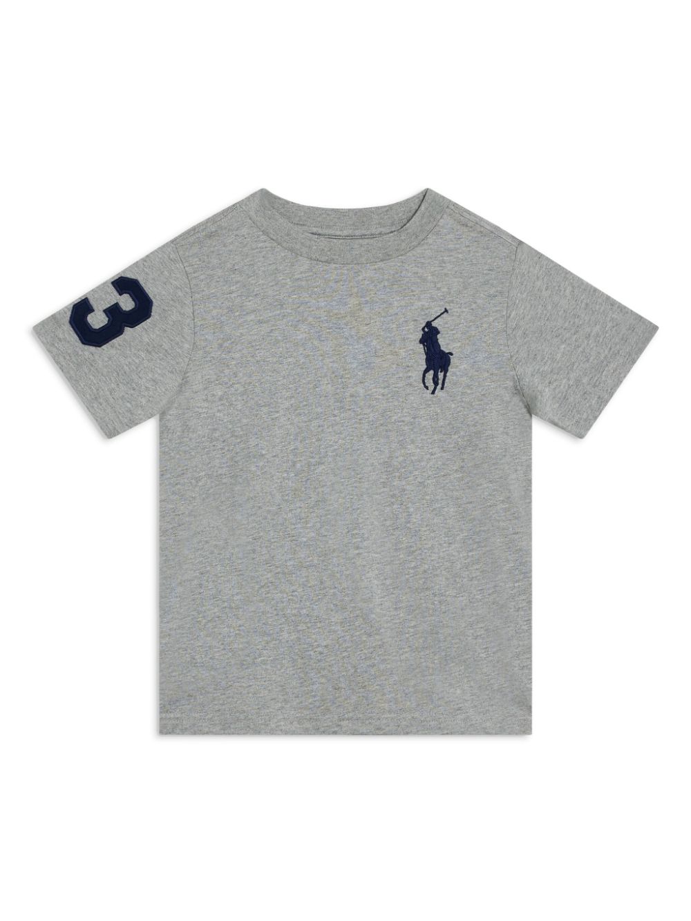 Ralph Lauren Kids logo-embroidered cotton t-shirt - Grey von Ralph Lauren Kids