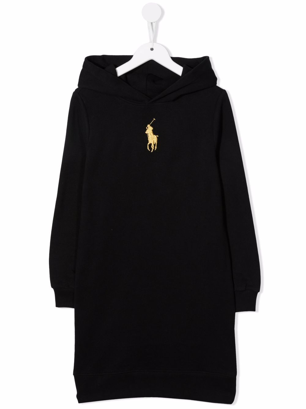 POLO RALPH LAUREN KIDS logo embroidered dress - Black von POLO RALPH LAUREN KIDS