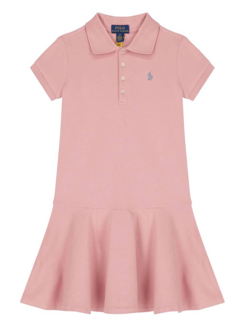 Ralph Lauren Kids logo-embroidered dress - Pink von Ralph Lauren Kids