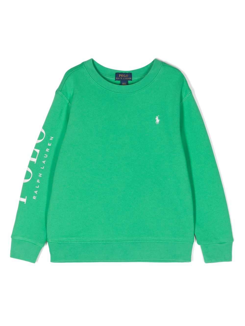 POLO RALPH LAUREN KIDS logo-embroidered jersey sweatshirt - Green von POLO RALPH LAUREN KIDS