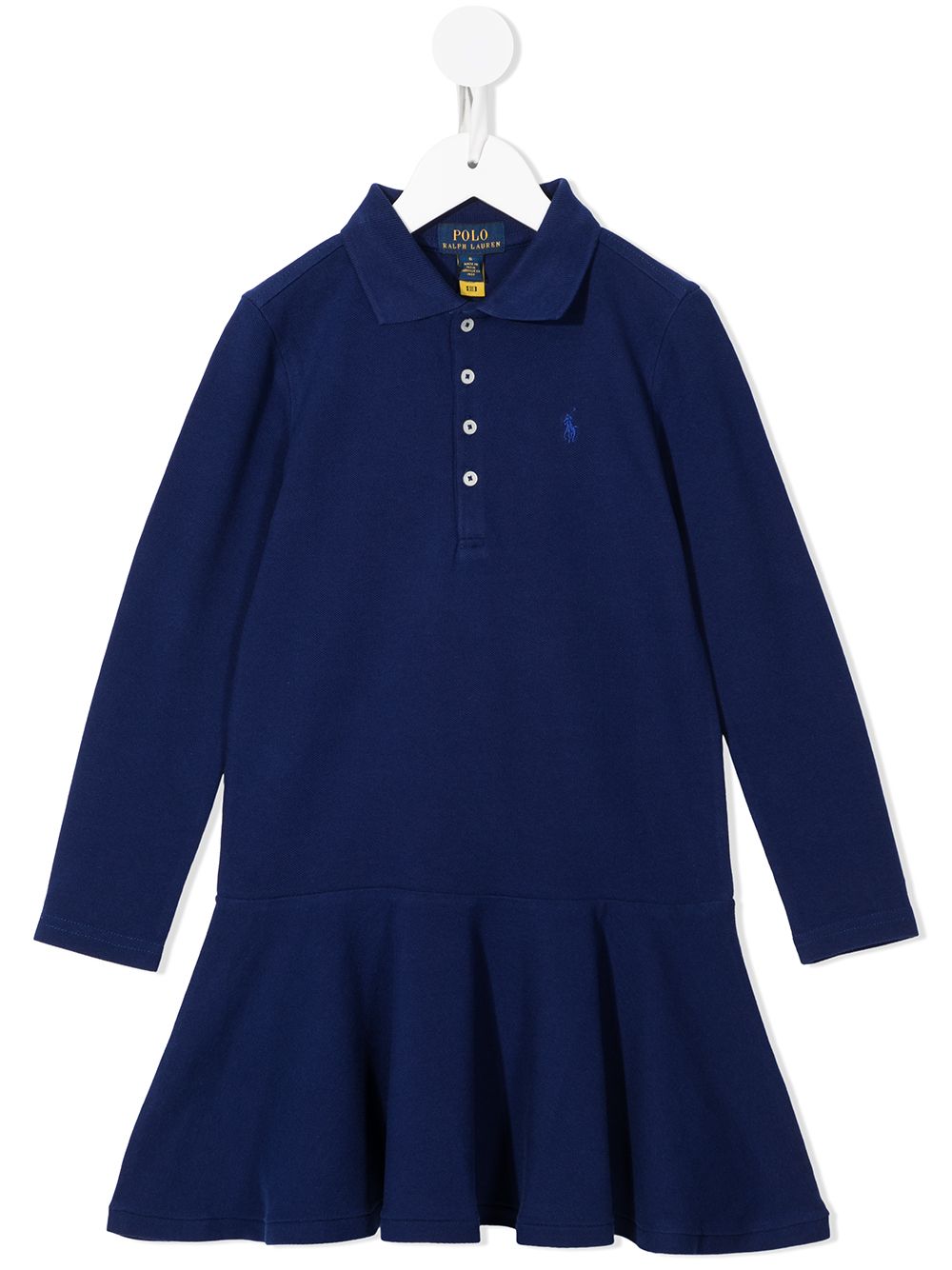 POLO RALPH LAUREN KIDS logo embroidered polo dress - Blue von POLO RALPH LAUREN KIDS