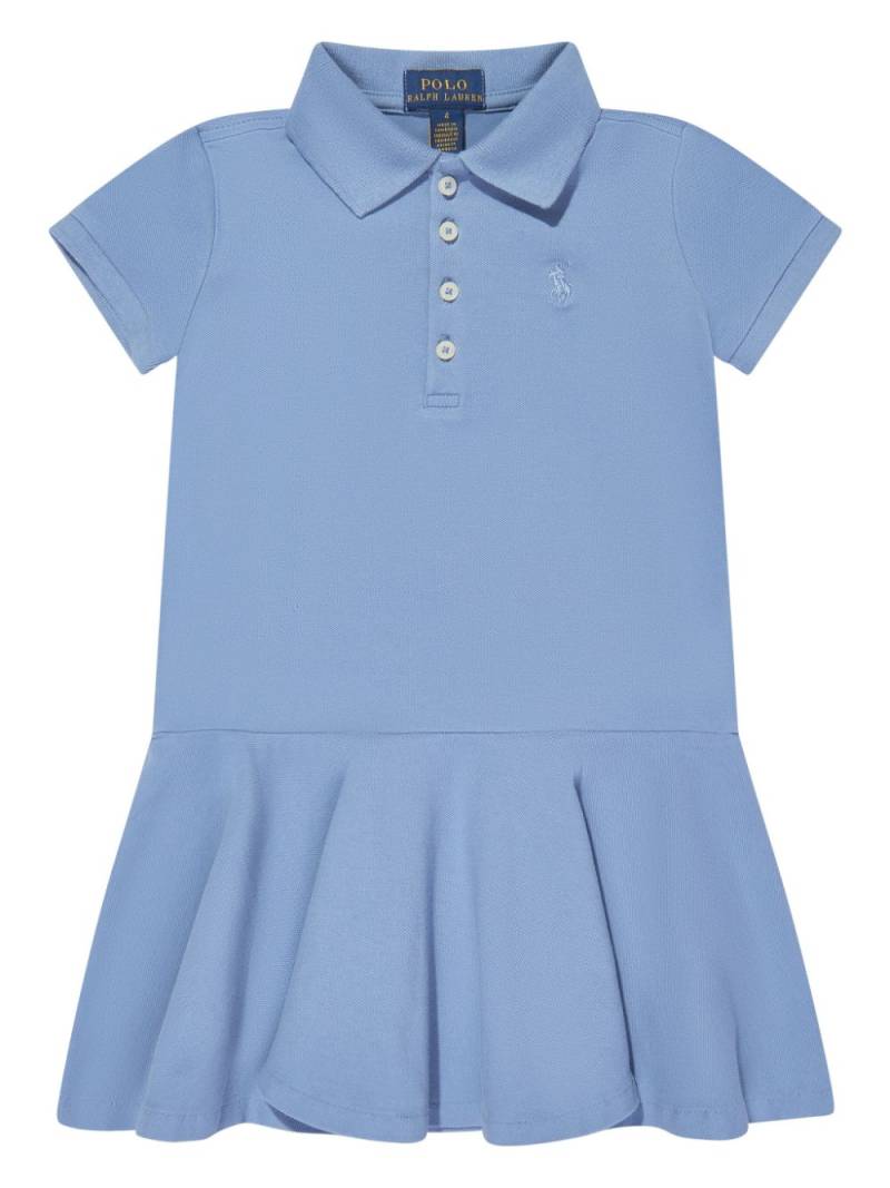 Ralph Lauren Kids logo-embroidered polo dress - Blue von Ralph Lauren Kids