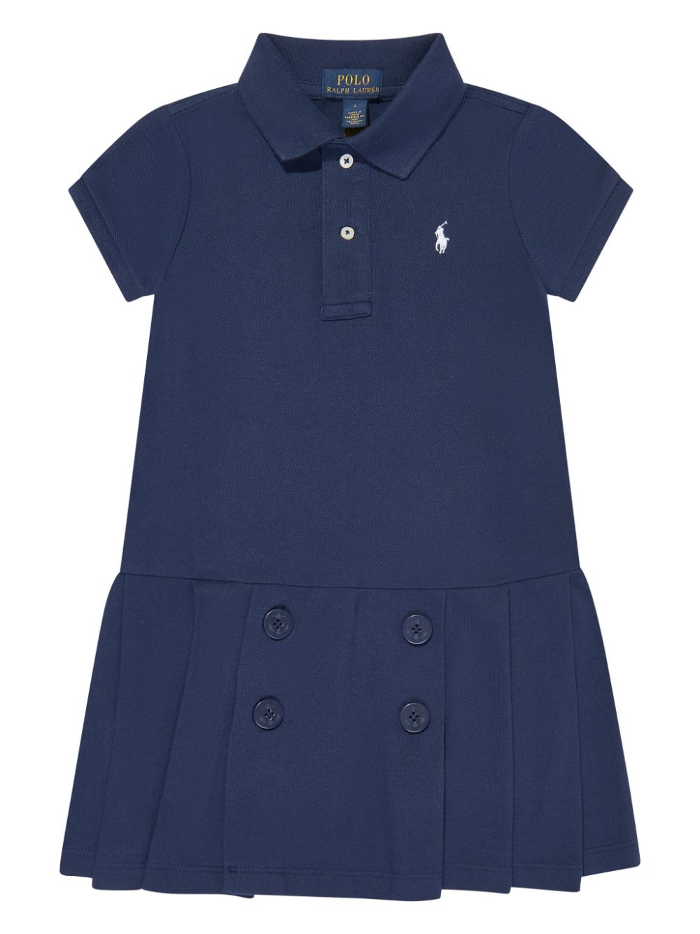 Ralph Lauren Kids logo-embroidered polo dress - Blue von Ralph Lauren Kids