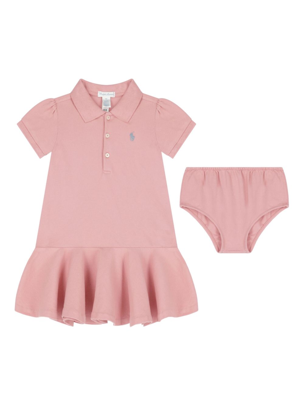 Ralph Lauren Kids logo-embroidered polo dress - Pink von Ralph Lauren Kids