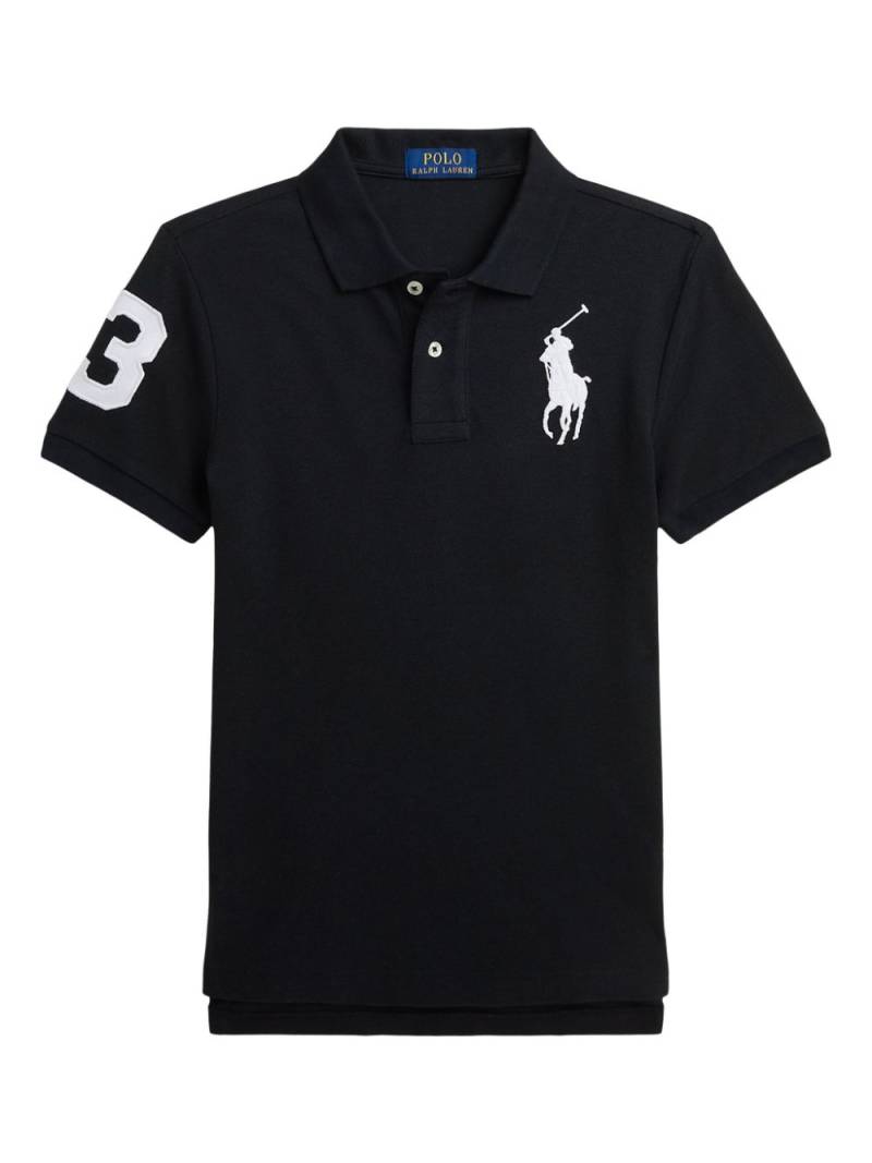 POLO RALPH LAUREN KIDS logo-embroidered polo shirt - Black von POLO RALPH LAUREN KIDS