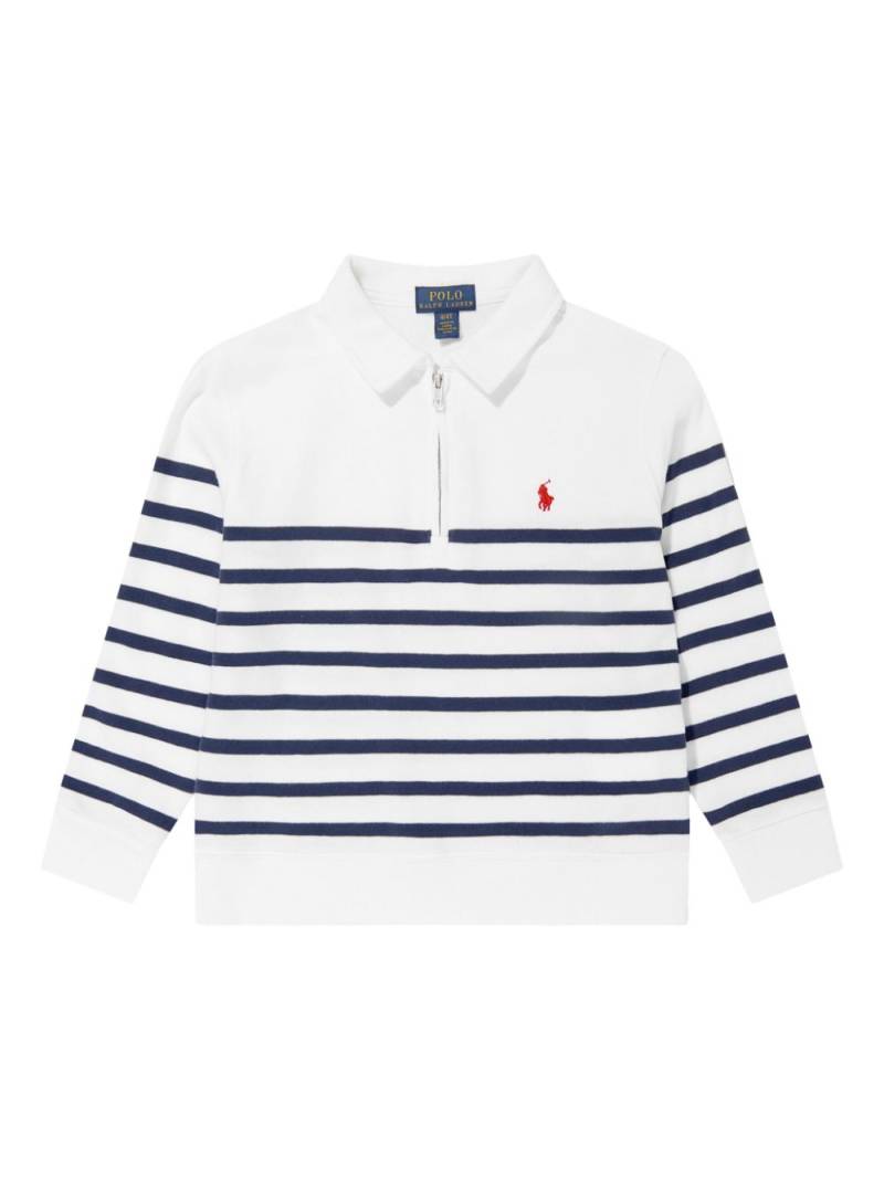 POLO RALPH LAUREN KIDS logo-embroidered polo shirt - White von POLO RALPH LAUREN KIDS