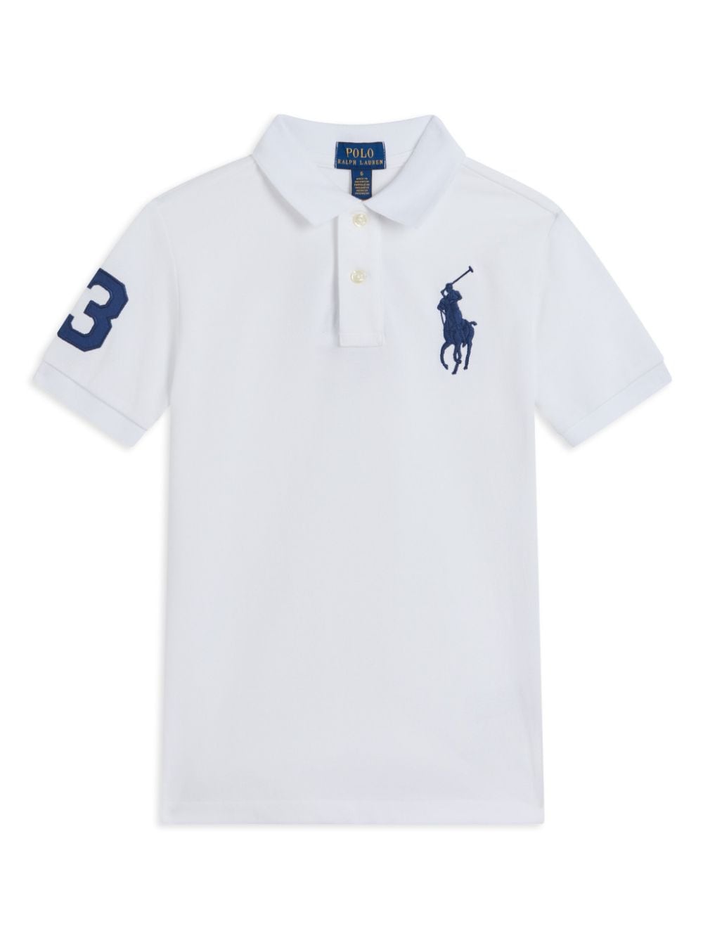 POLO RALPH LAUREN KIDS logo-embroidered polo shirt - White von POLO RALPH LAUREN KIDS