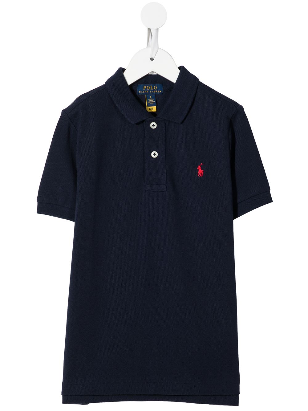 Ralph Lauren Kids logo-embroidered short-sleeve polo shirt - Blue von Ralph Lauren Kids