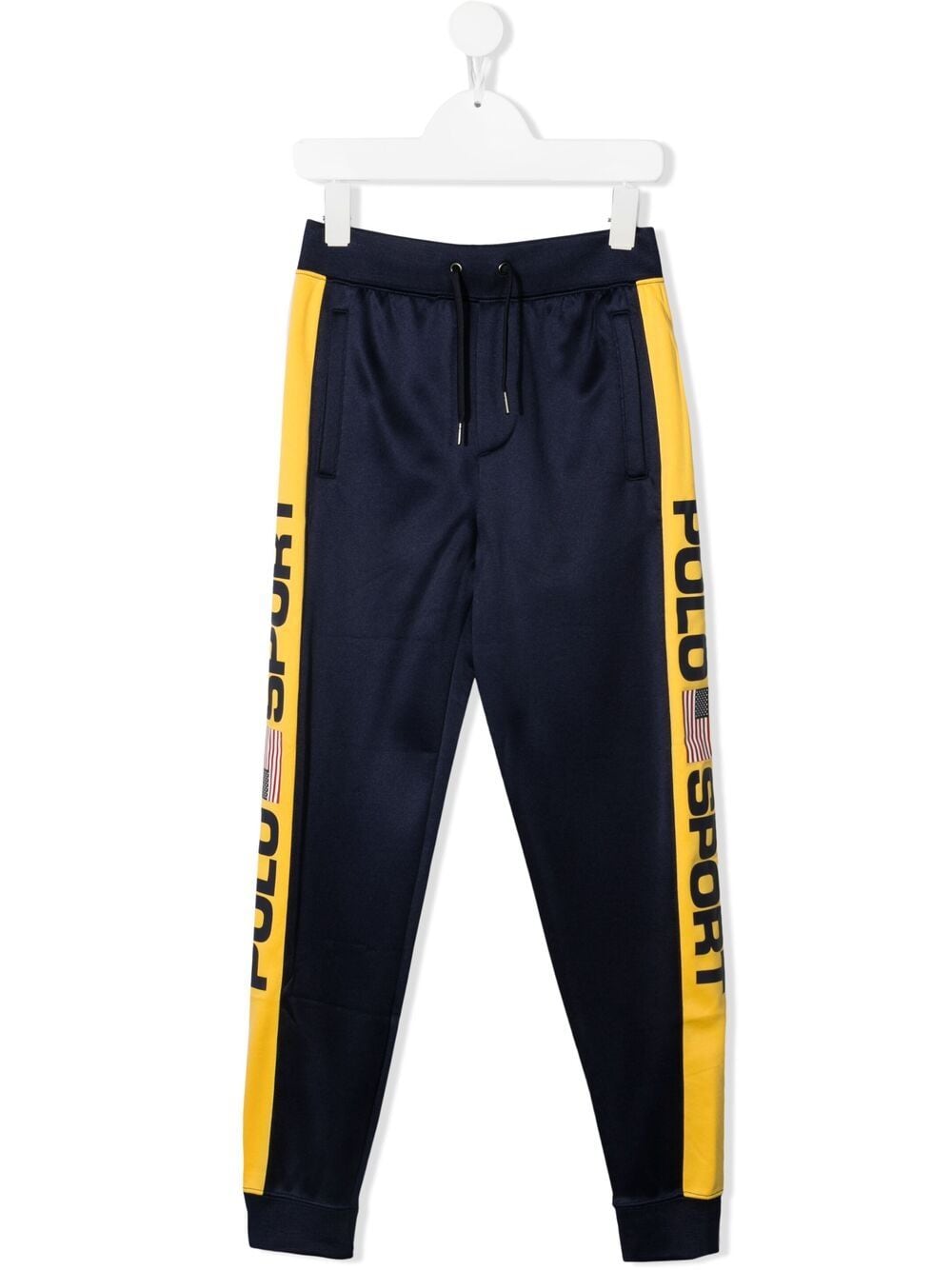 POLO RALPH LAUREN KIDS logo-panel track pants - Blue von POLO RALPH LAUREN KIDS