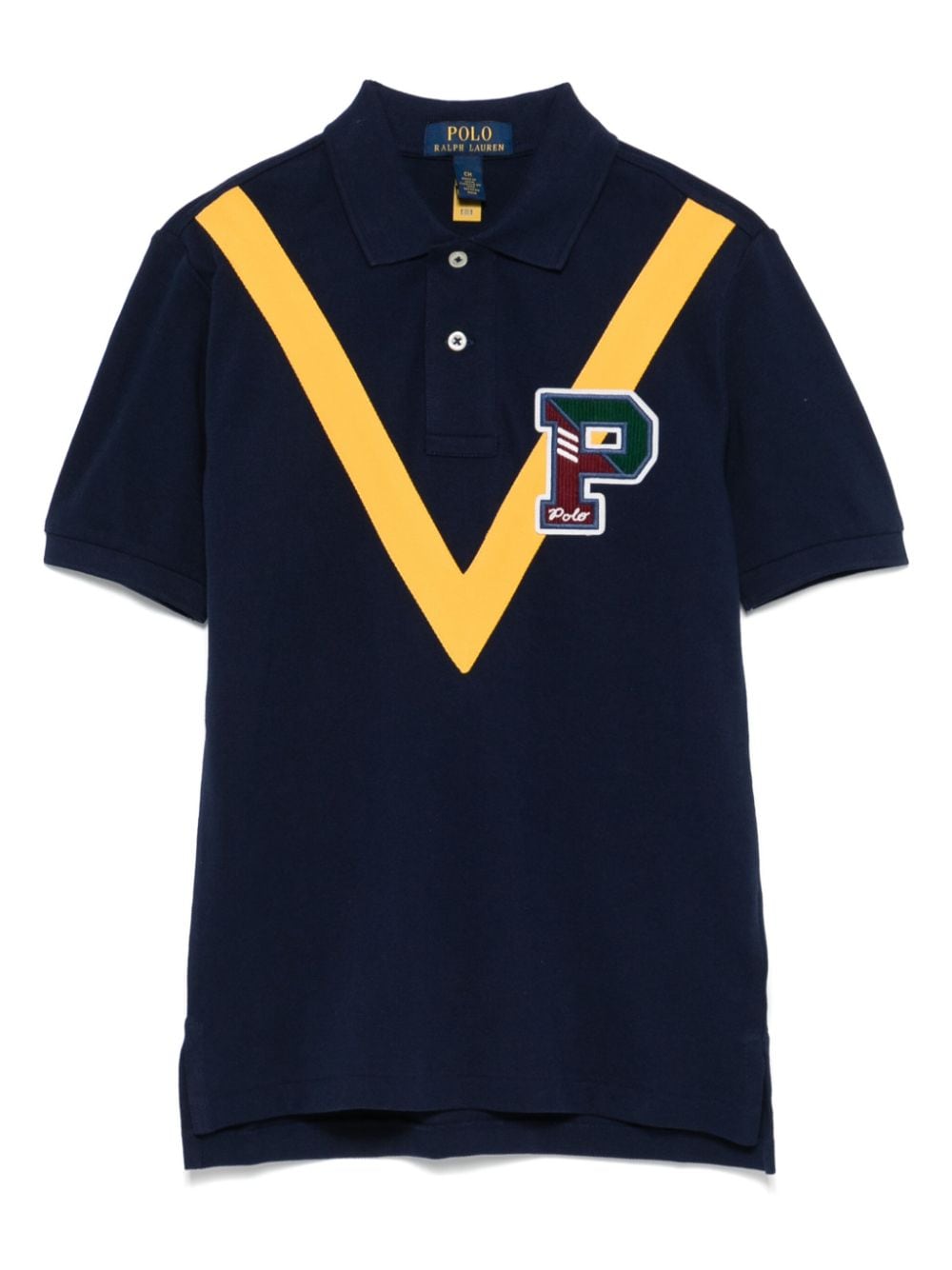 POLO RALPH LAUREN KIDS logo-patch polo shirt - Blue von POLO RALPH LAUREN KIDS