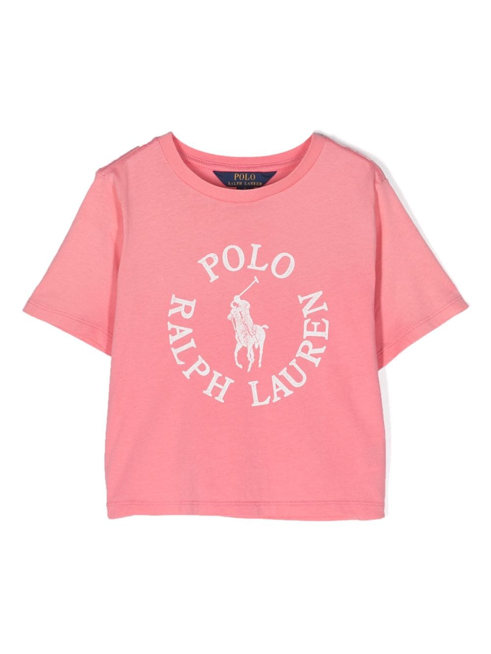 POLO RALPH LAUREN KIDS logo-print cotton T-shirt - Pink von POLO RALPH LAUREN KIDS