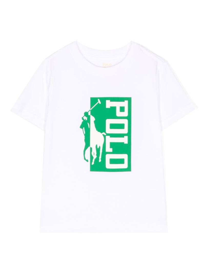 POLO RALPH LAUREN KIDS logo-print cotton T-shirt - White von POLO RALPH LAUREN KIDS