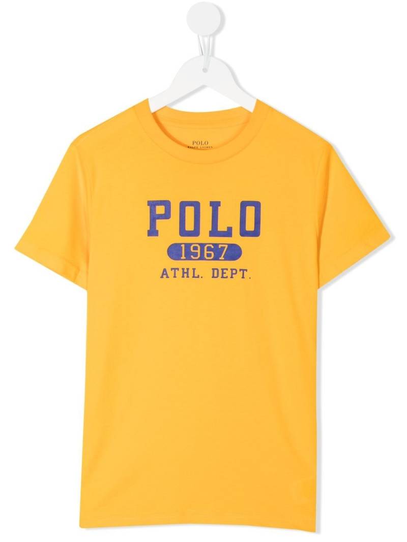 POLO RALPH LAUREN KIDS logo-print short-sleeve T-shirt - Yellow von POLO RALPH LAUREN KIDS