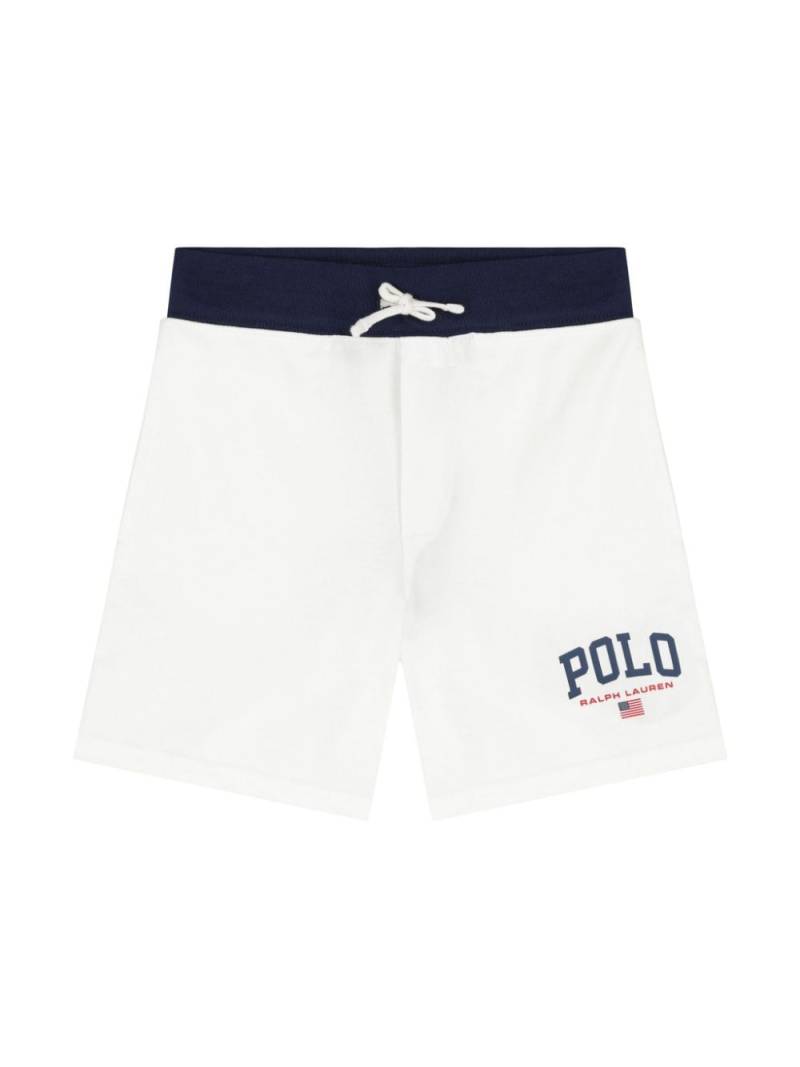 POLO RALPH LAUREN KIDS logo-print shorts - White von POLO RALPH LAUREN KIDS