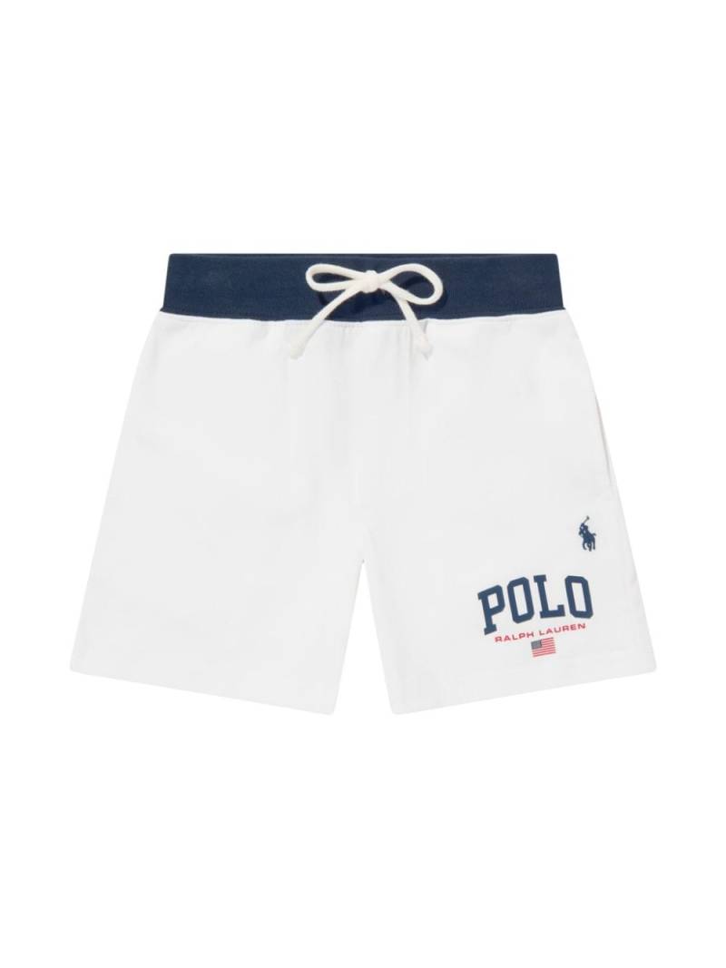 POLO RALPH LAUREN KIDS logo-print shorts - White von POLO RALPH LAUREN KIDS