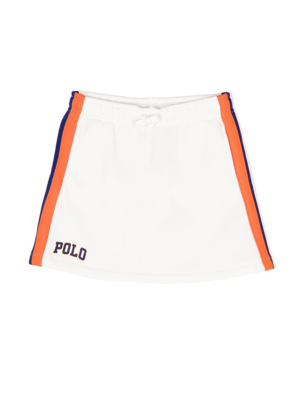 Ralph Lauren Kids logo-print striped skirt - White von Ralph Lauren Kids