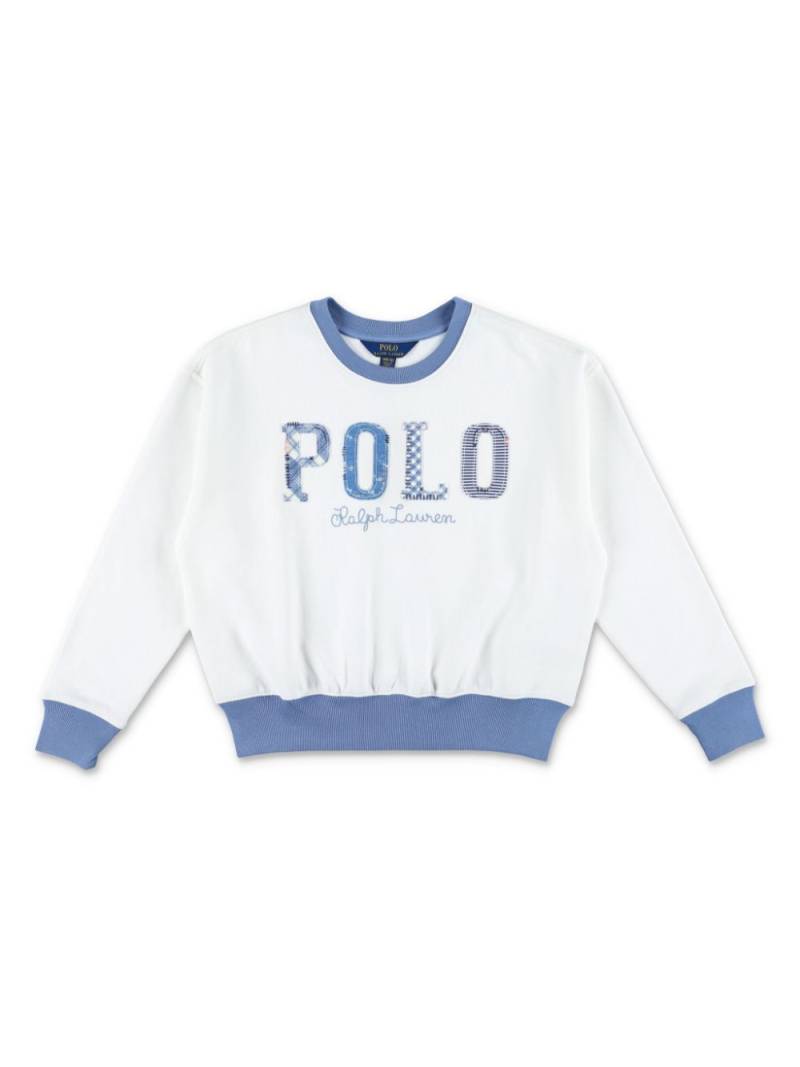 POLO RALPH LAUREN KIDS logo-print sweatshirt - White von POLO RALPH LAUREN KIDS